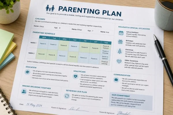 Understand parenting plans Wakefield